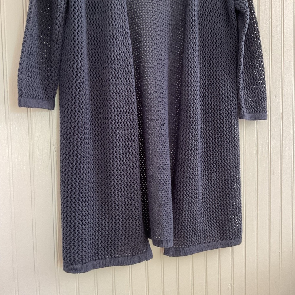 Marine Layer Remy Open-Front Crochet Cardigan - Picture 5 of 9